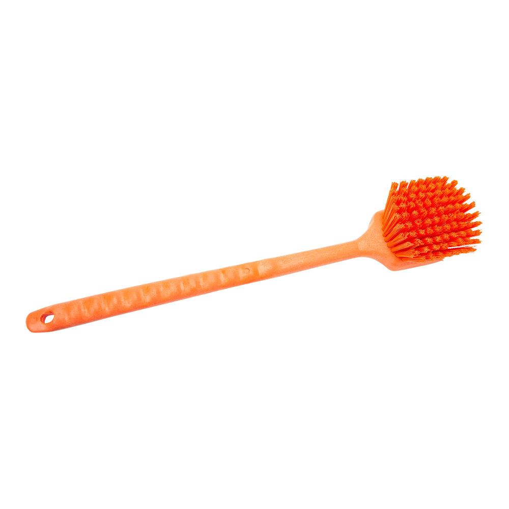 Carlisle Sparta 40501EC24 20" Orange Floating Utility / Pot Scrub Brush