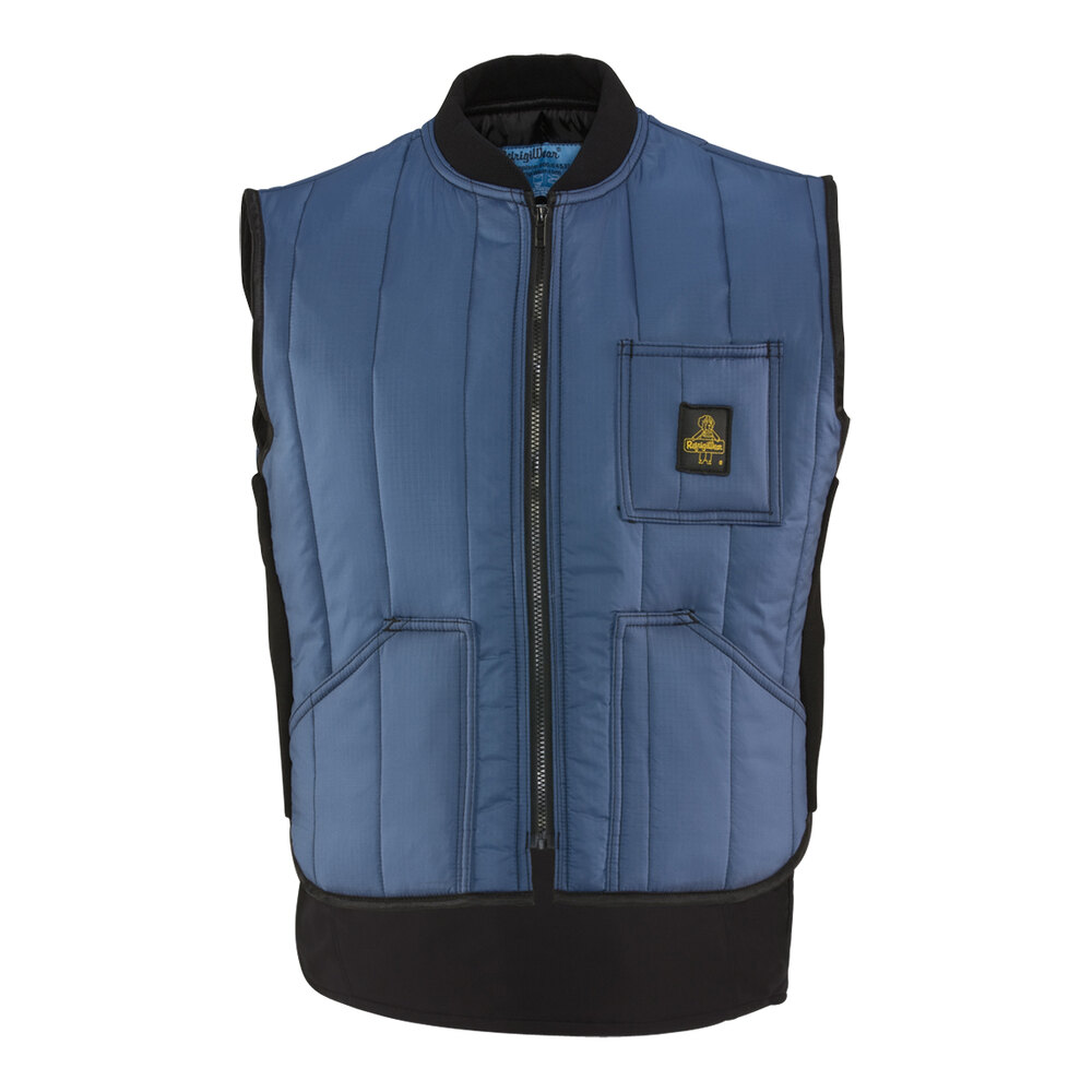 RefrigiWear Cooler Wear Navy Insulated Vest 0599RNAVMED - Medium