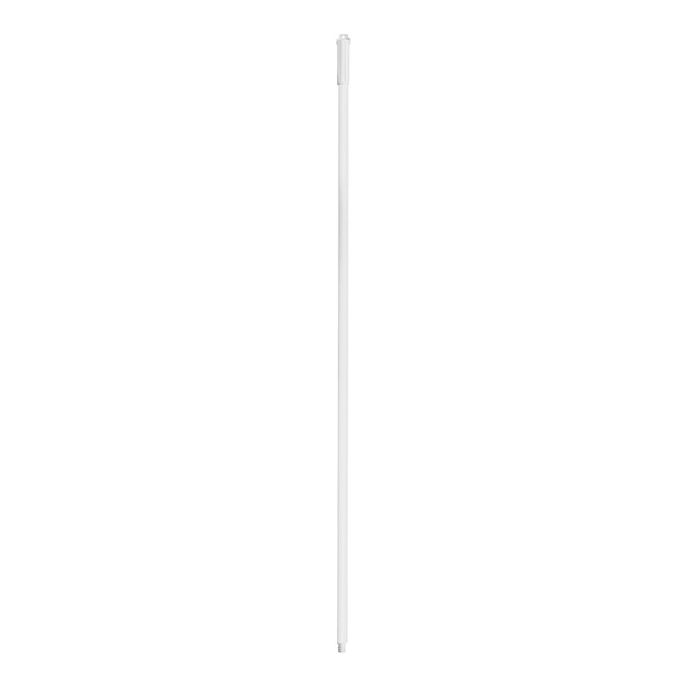 Carlisle 4023200 Sparta 60" White Threaded Plastic Broom / Squeegee Handle with Reinforced Tip