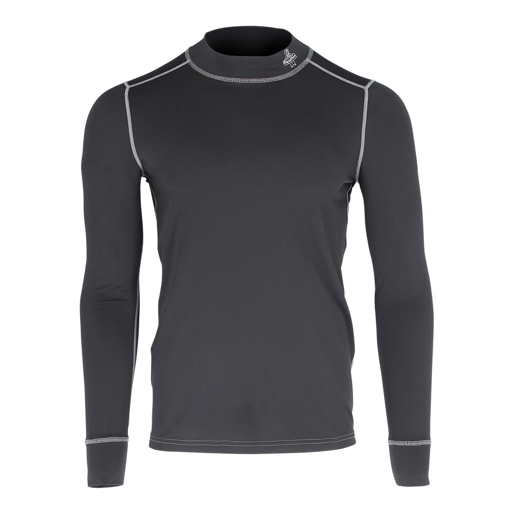 RefrigiWear Light Weight Black Base Layer Top 8820RBLKMED - Medium