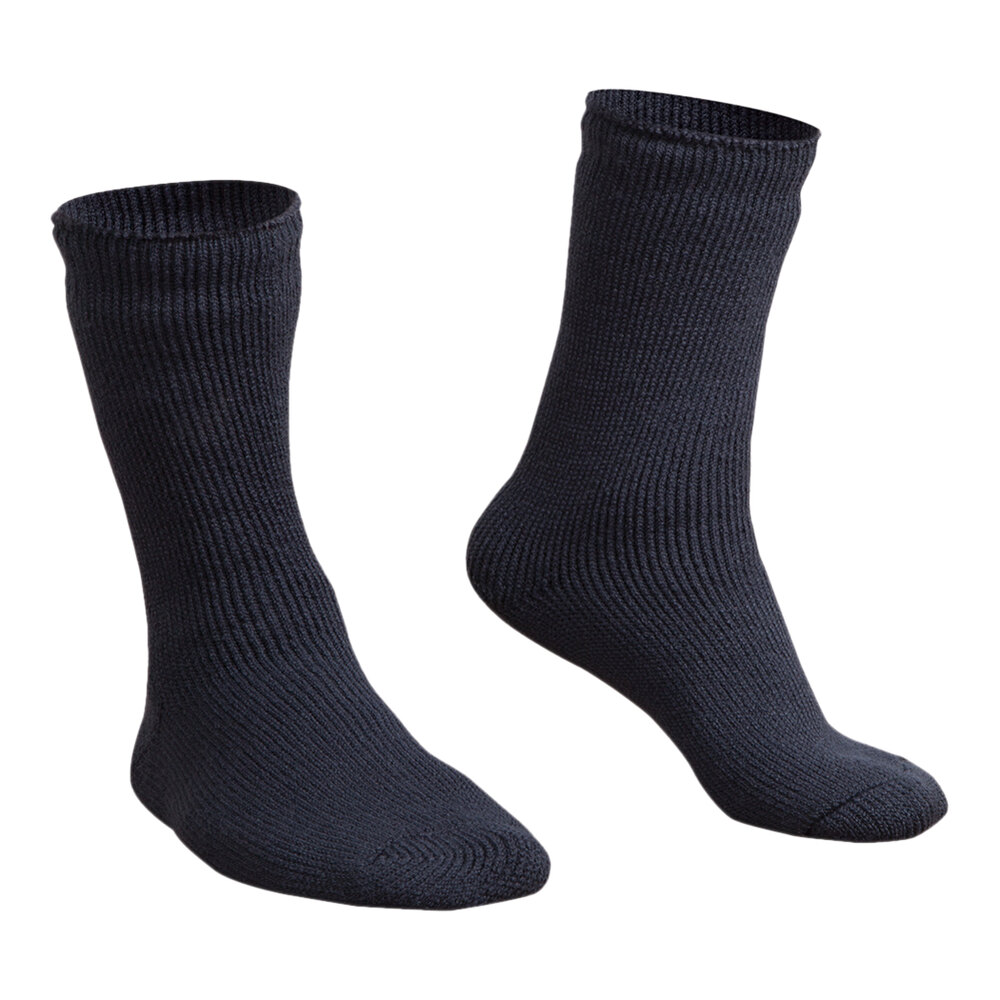 RefrigiWear Black Brushed Thermal Socks 0039RBLKLXL - Large / XL