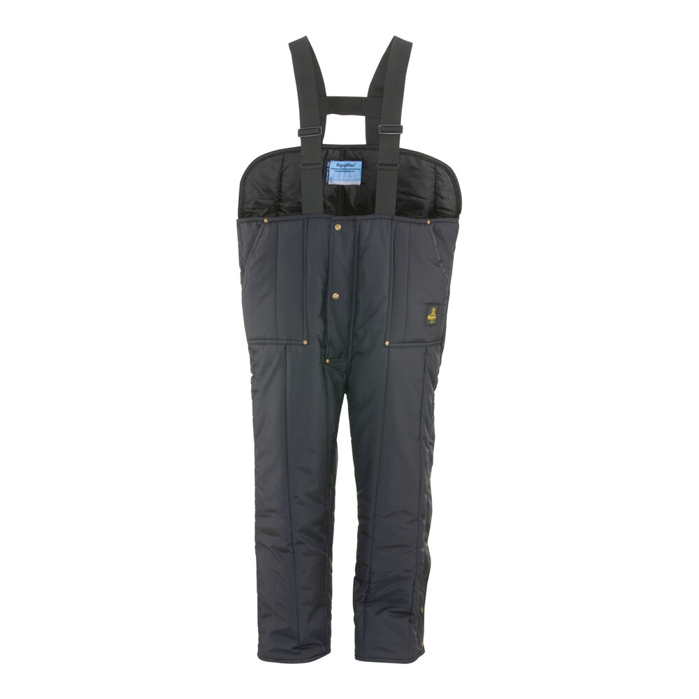 RefrigiWear Iron-Tuff Navy Low Bib Overalls 0345RNAVSML - Small