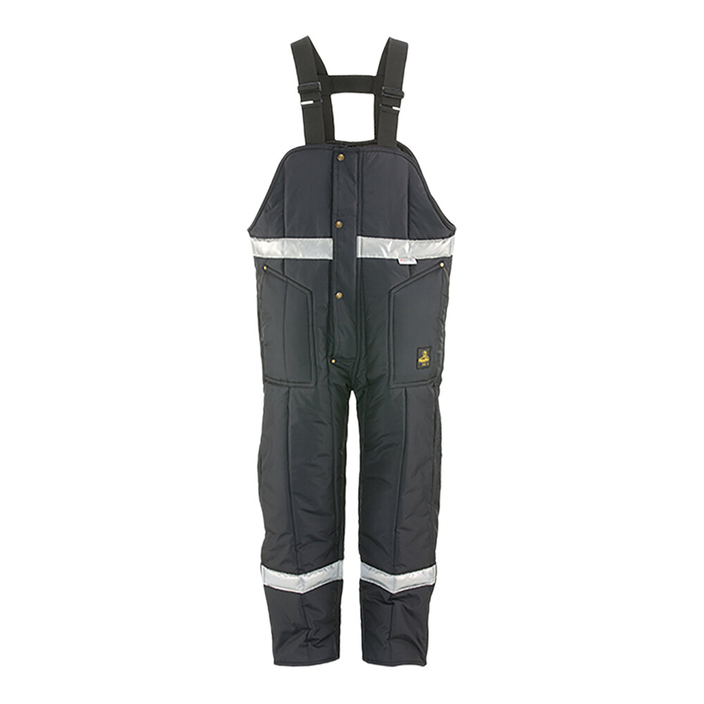 RefrigiWear Iron-Tuff Enhanced Visibility Bib Overalls 0386RNAVXLG - XL