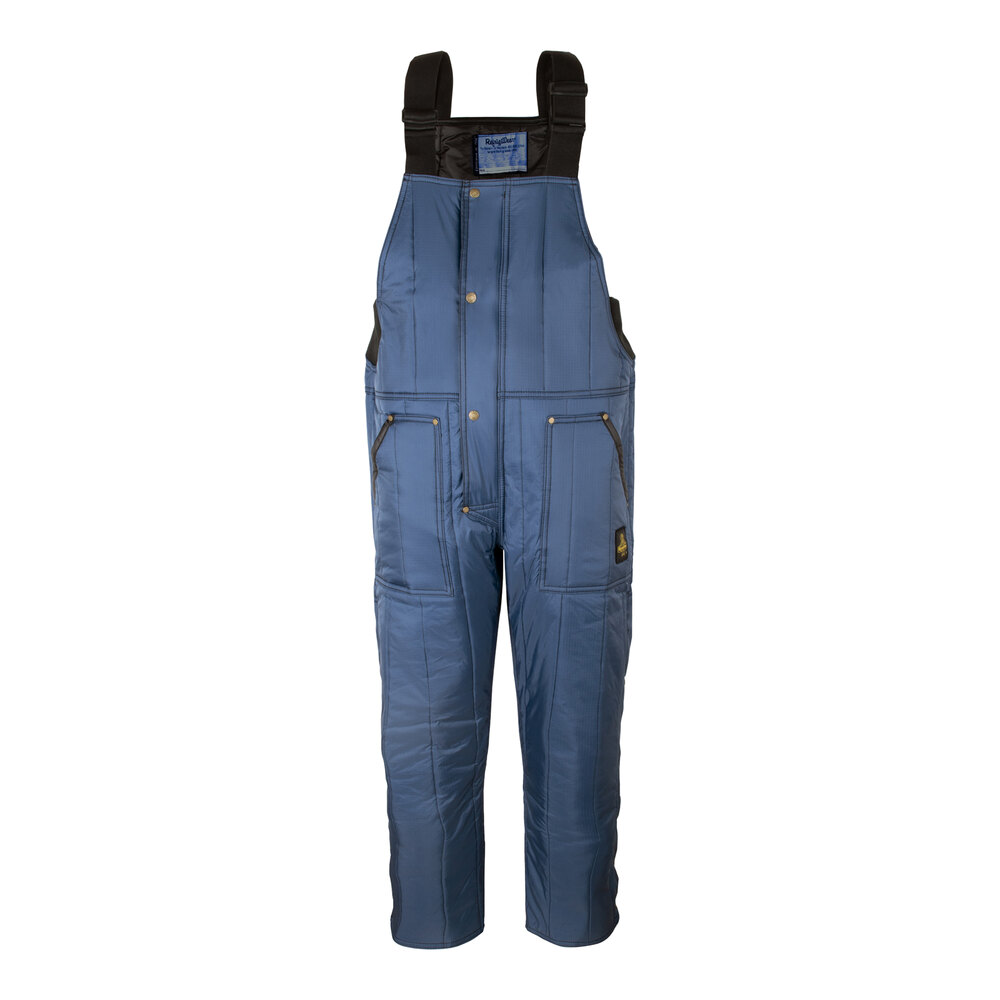 RefrigiWear Cooler Wear Navy Bib Overalls 0585RNAVSML - Small