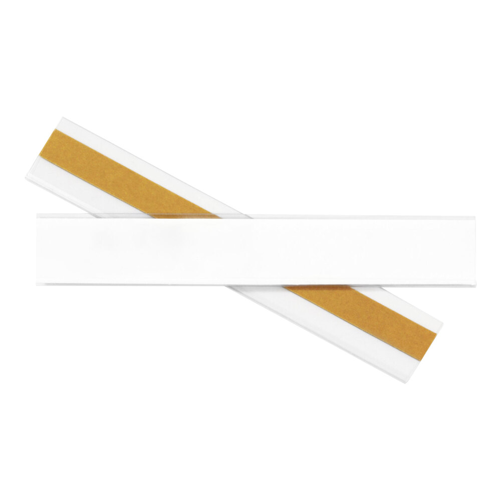 C-Line 87627 6" x 1" Clear Top Load Self-Adhesive Label Holder - 50/Pack