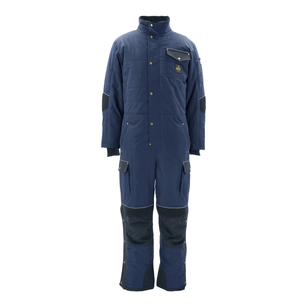 RefrigiWear 54 Gold Navy Insulated Coveralls 7554RNAVXLG - XL