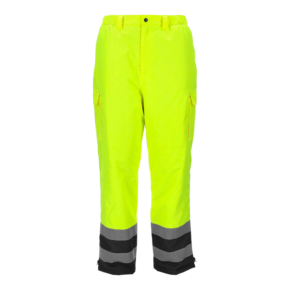 RefrigiWear HiVis Lime / Black Insulated Waterproof Pants 9325RBLM4XLL2 - 4XL