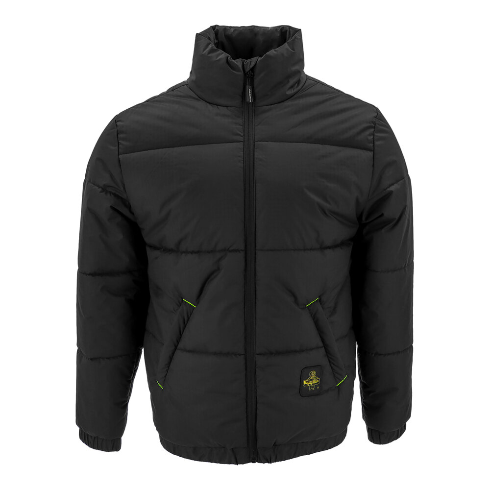 RefrigiWear Glacier Max Black Puffer Jacket 8375RBLKLAR - Large