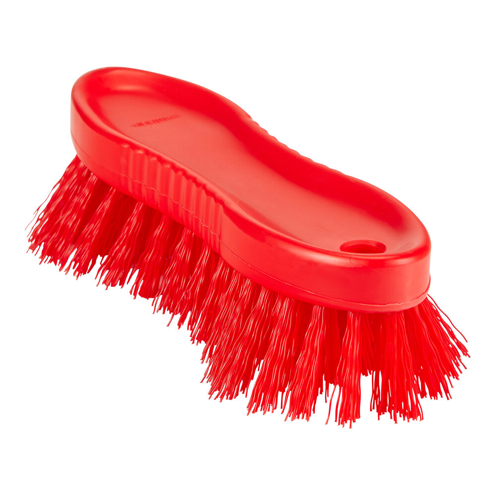 Vikan ColorCore 358814 6 3/4" Red Scrubbing Brush
