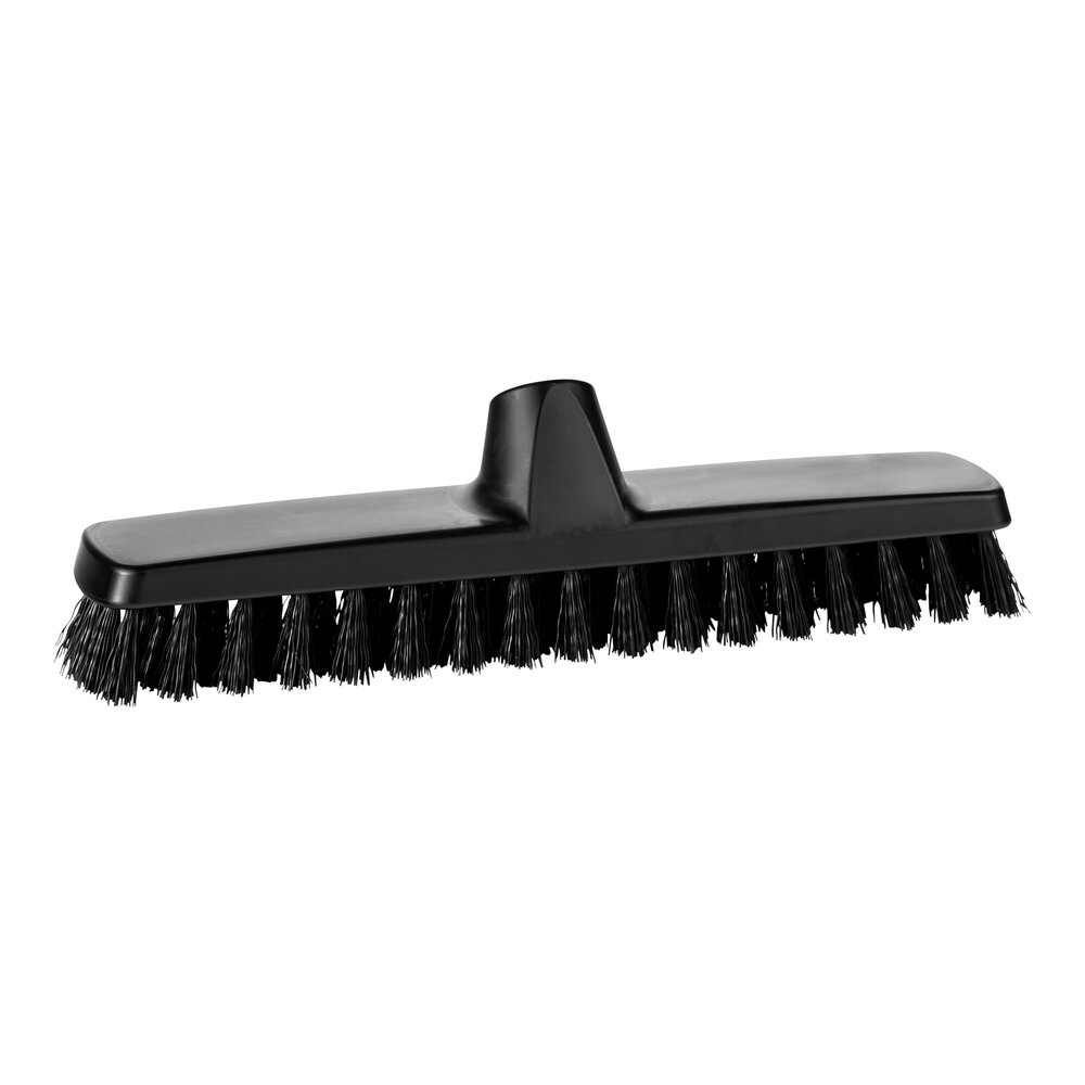Vikan ColorCore 366119 11 13/16" Black Deck Scrub Brush Head