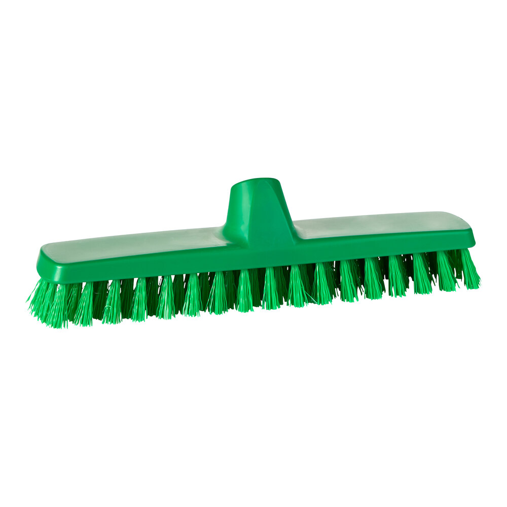 Vikan ColorCore 366112 11 13/16" Green Deck Scrub Brush Head