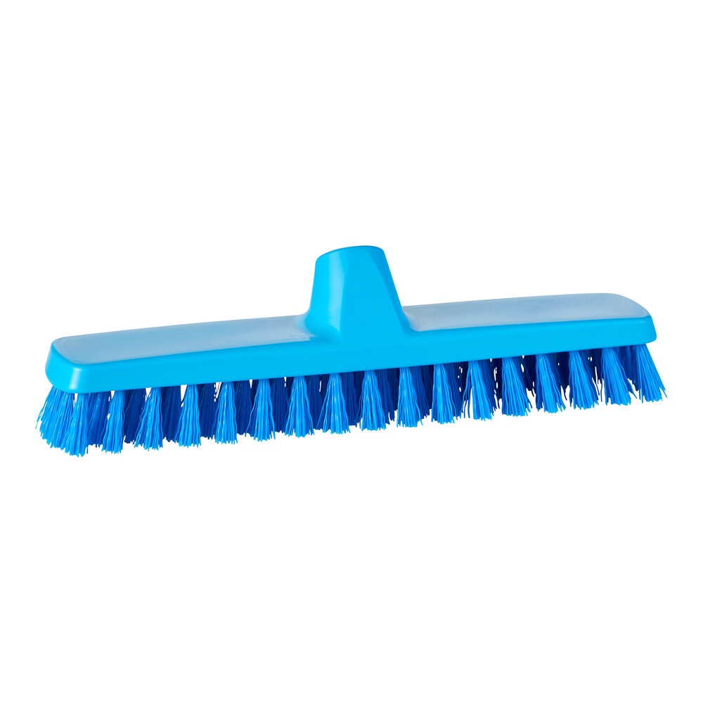 Vikan ColorCore 366113 11 13/16" Blue Deck Scrub Brush Head