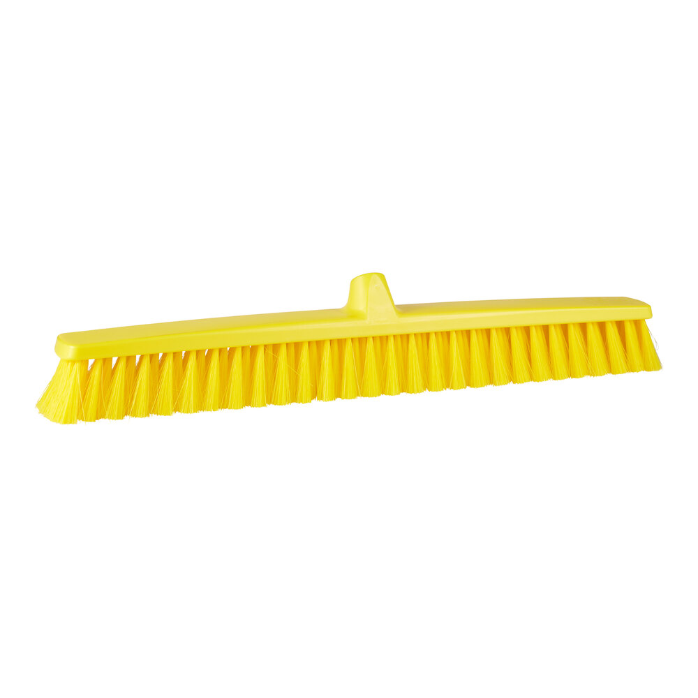 Vikan ColorCore 316316 23 5/8" Yellow Push Broom Head