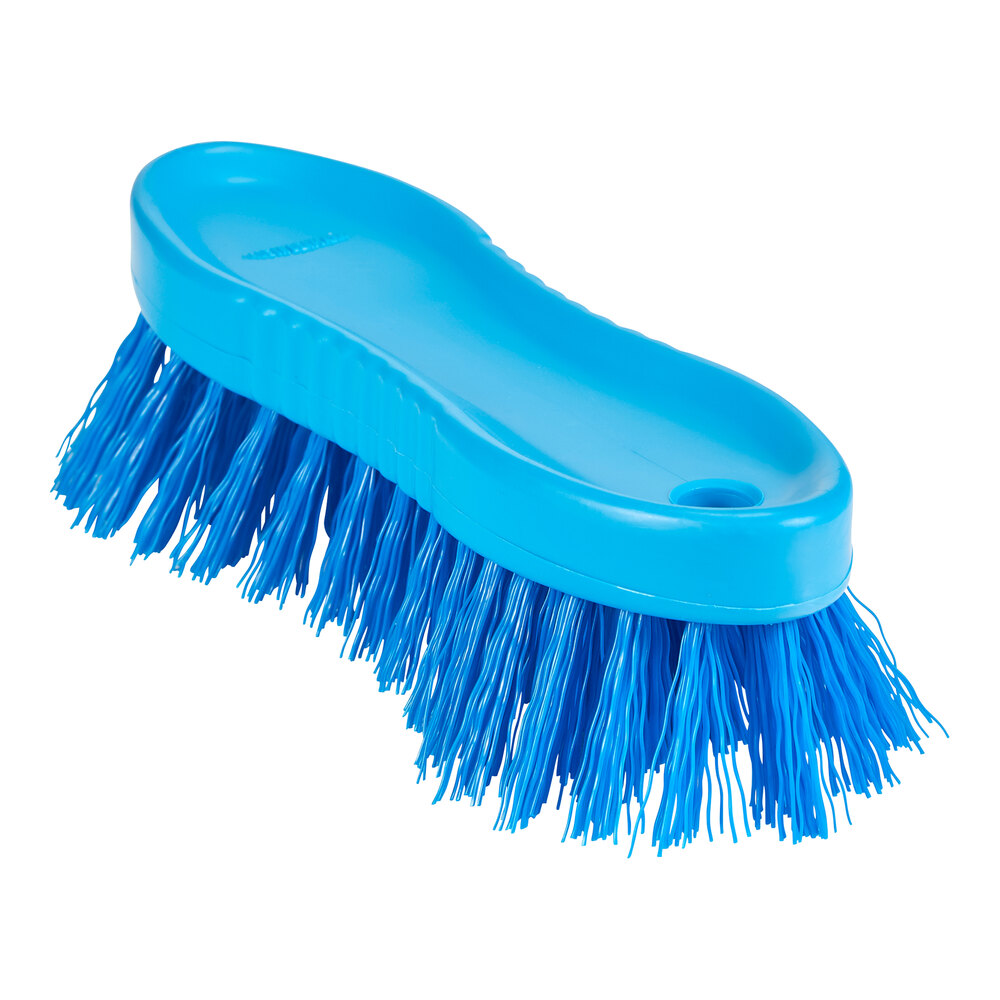 Vikan ColorCore 358813 6 3/4" Blue Scrubbing Brush