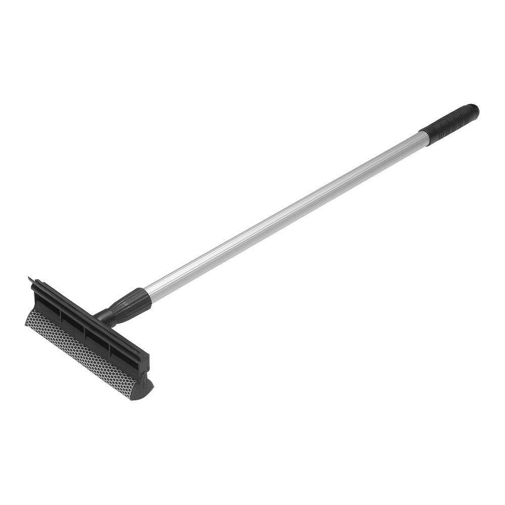 Vikan Transport 473952 28"-49 1/4" Windscreen Scraper with Sponge and Telescopic Handle