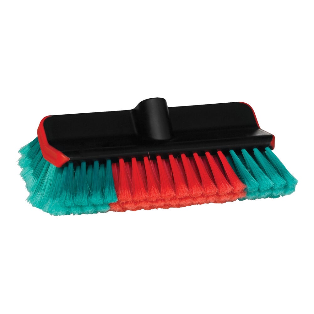 Vikan Transport 524752 10 7/8" Black Water-Fed Washing Brush Head