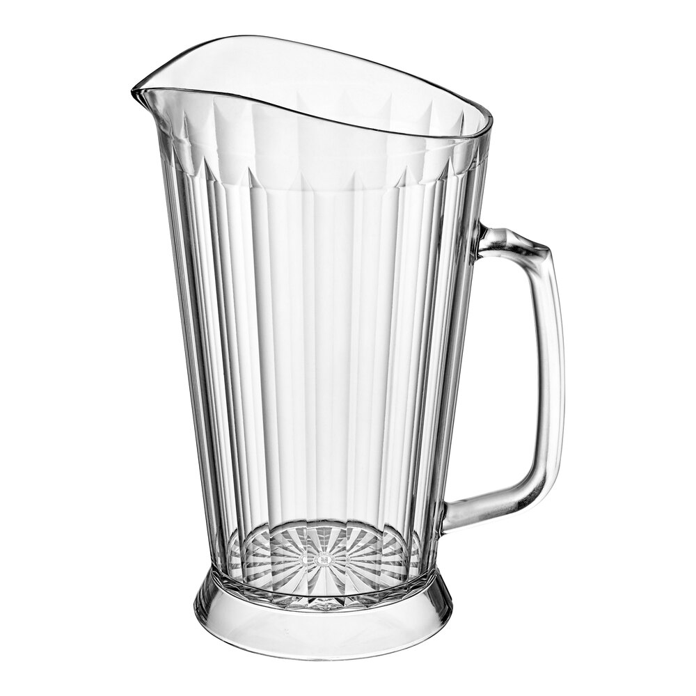 Carlisle 558307 Crystalite 48 oz. Clear Polycarbonate Beverage Pitcher