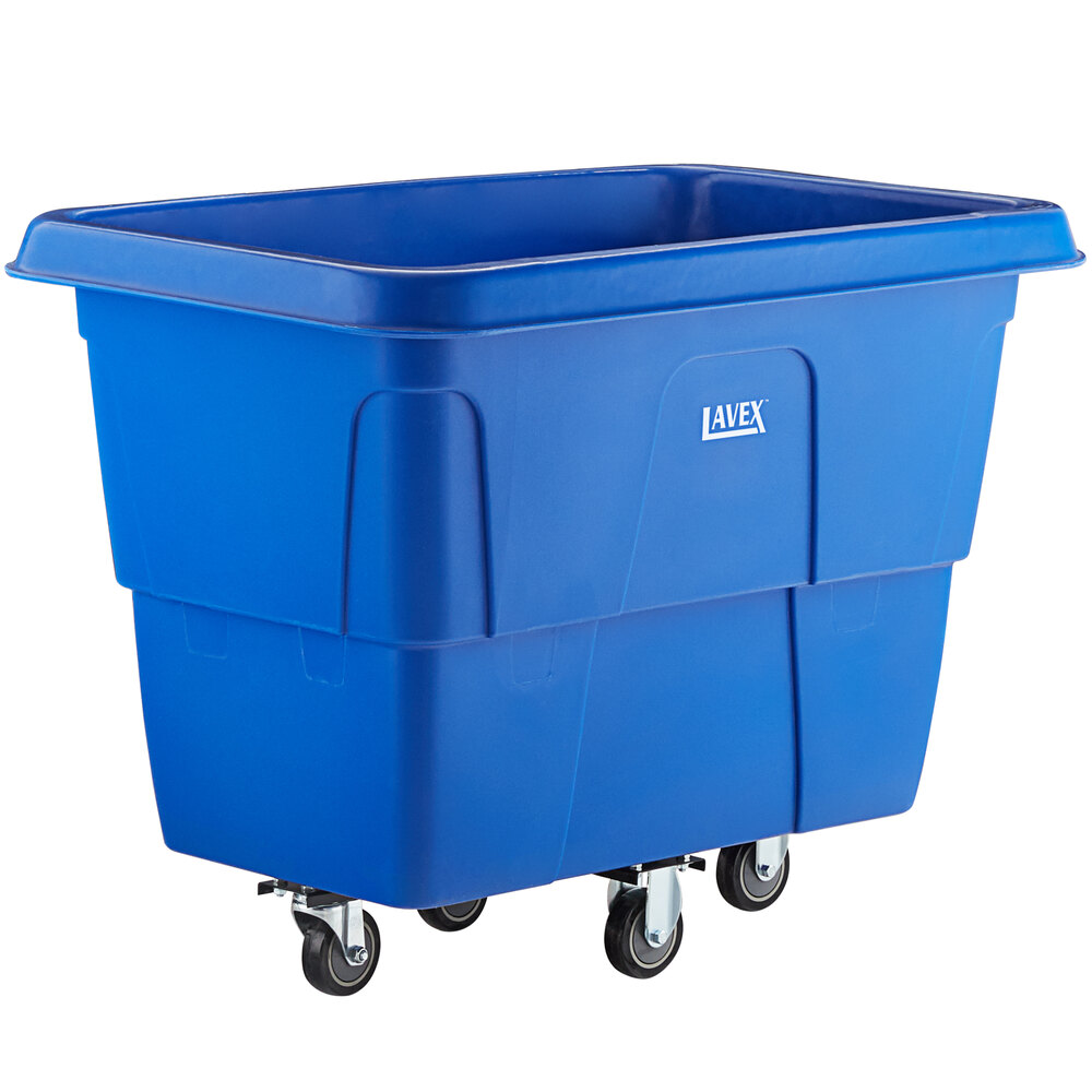 Lavex 12 Cubic Foot Blue Cube Truck (600 lb. Capacity)