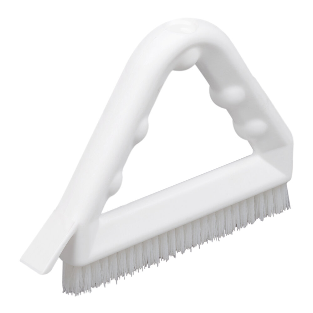 Carlisle Sparta 41323EC02 9" White Grout Brush with Scraper