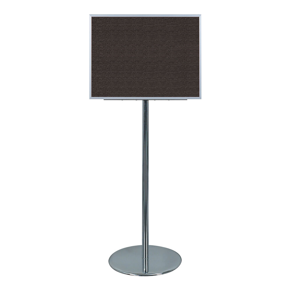 United Visual Products 24" x 18" Adjustable Pedestal Letterboard with Aluminum Frame