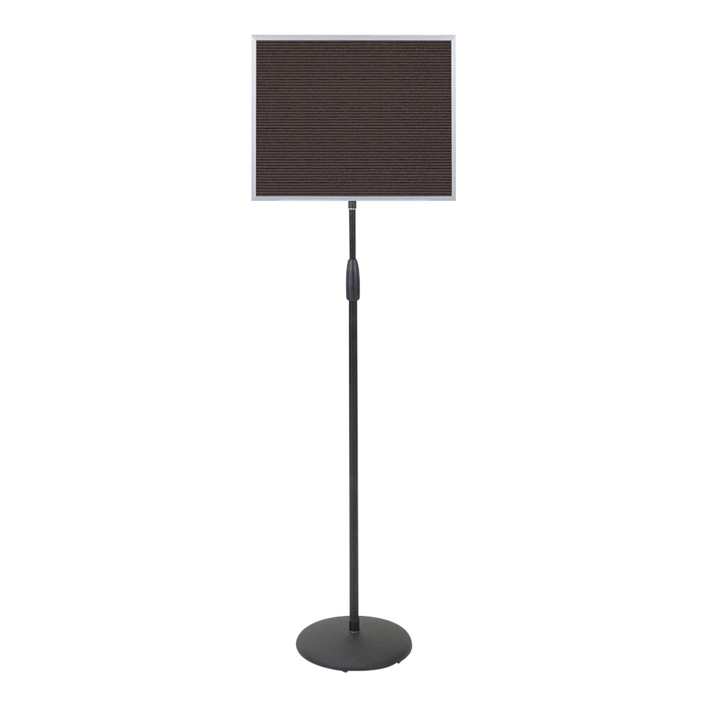 United Visual Products 18" x 14" Adjustable Pedestal Letterboard with Aluminum Frame