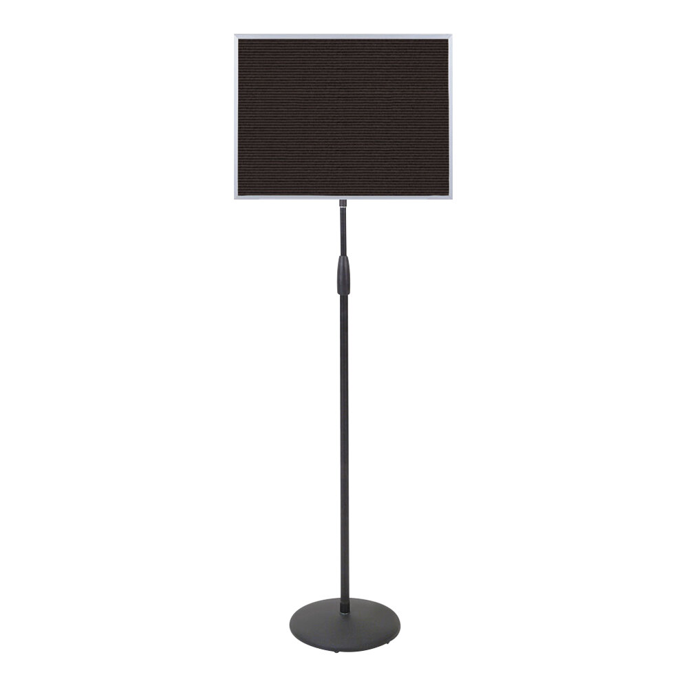 United Visual Products 20" x 15" Adjustable Pedestal Letterboard with Aluminum Frame