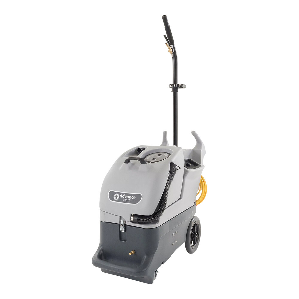 Advance ET610 100C-15-SW 56105420 Single Cord Portable Carpet Extractor with 15' Hose and 12" Scrub Wand - 12.5 Gallon, 120V
