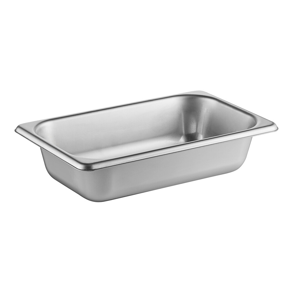 Vollrath S10062 Super Pan® 1/4 Size 2 1/2" Deep Heavy-Duty Anti-Jam Stainless Steel Steam Table / Hotel Pan - 20 Gauge