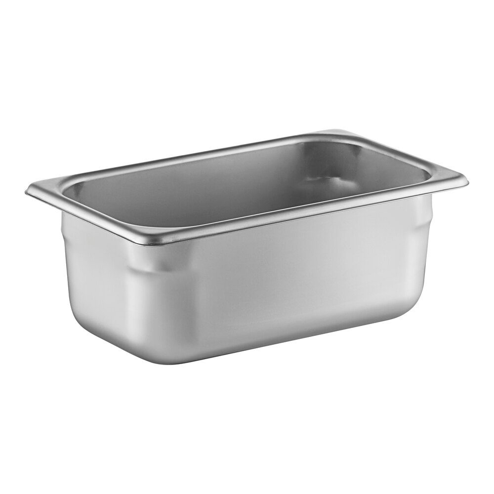 Vollrath S10064 Super Pan® 1/4 Size 4" Deep Heavy-Duty Anti-Jam Stainless Steel Steam Table / Hotel Pan - 20 Gauge