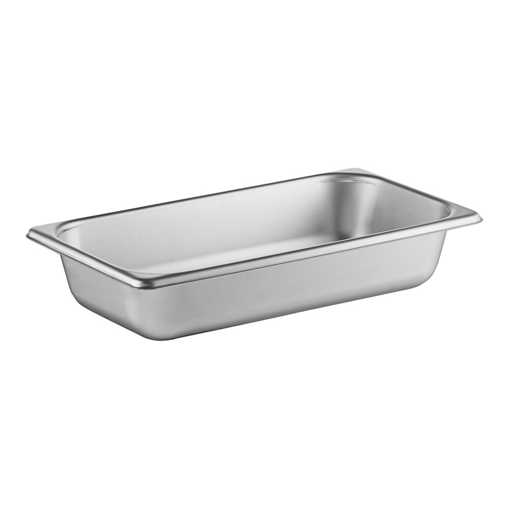 Vollrath S12062 Super Pan® 1/3 Size 2 1/2" Deep Heavy-Duty Anti-Jam Stainless Steel Steam Table / Hotel Pan - 20 Gauge