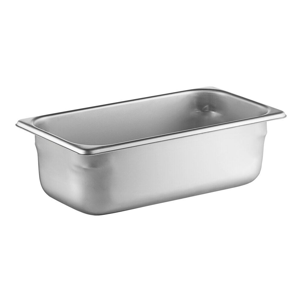 Vollrath S12064 Super Pan® 1/3 Size 4" Deep Heavy-Duty Anti-Jam Stainless Steel Steam Table / Hotel Pan - 20 Gauge