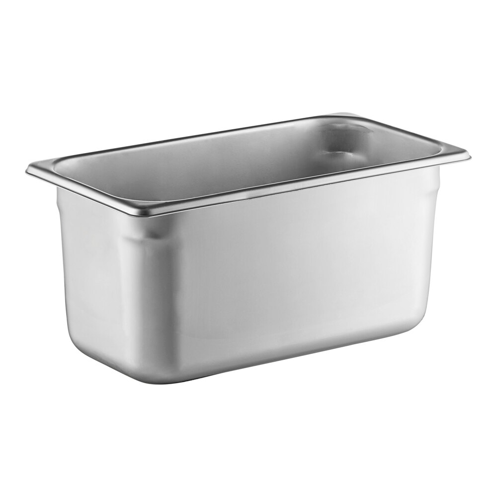 Vollrath S12066 Super Pan® 1/3 Size 6" Deep Heavy-Duty Anti-Jam Stainless Steel Steam Table / Hotel Pan - 20 Gauge