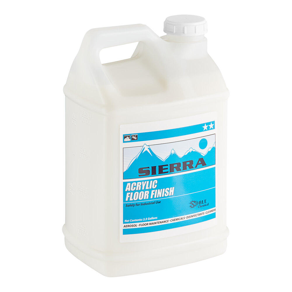 Noble 2.5 gallon / 320 oz. Ready-to-Use Acrylic Floor Finish - 2/Case