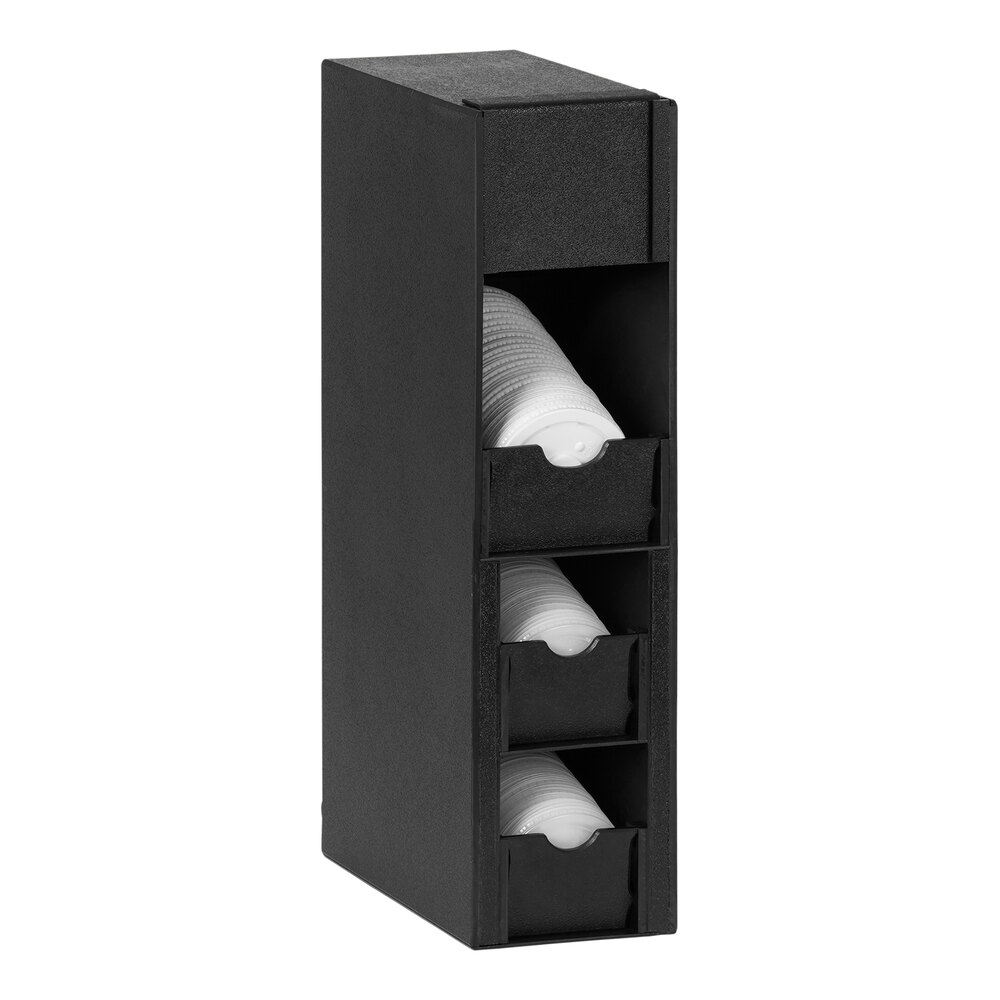 Cal-Mil Classic Black 3-Tier Countertop Lid Organizer 23421-13