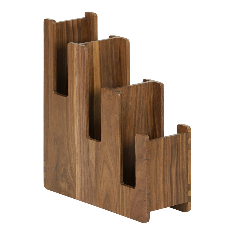 Cal-Mil Sydney Walnut 3-Tier Cup / Lid Organizer 23187-78