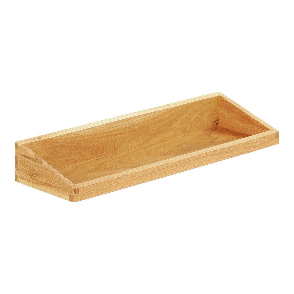 Cal-Mil Sydney 20" x 6" x 3" Oak Angled Display Box 23442-620-21