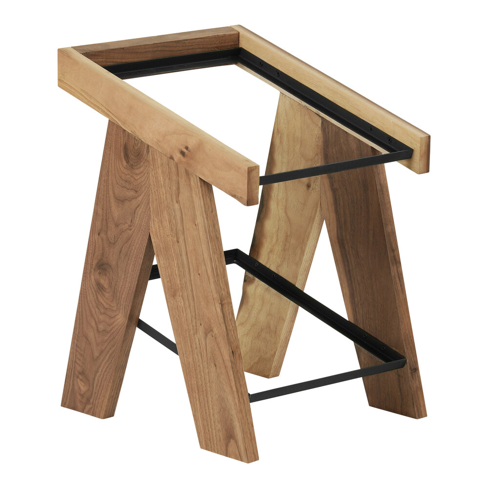 Cal-Mil Sydney 14" x 12 1/2" x 17 1/2" 2-Tier Walnut Display Merchandiser Frame 23137-2-78