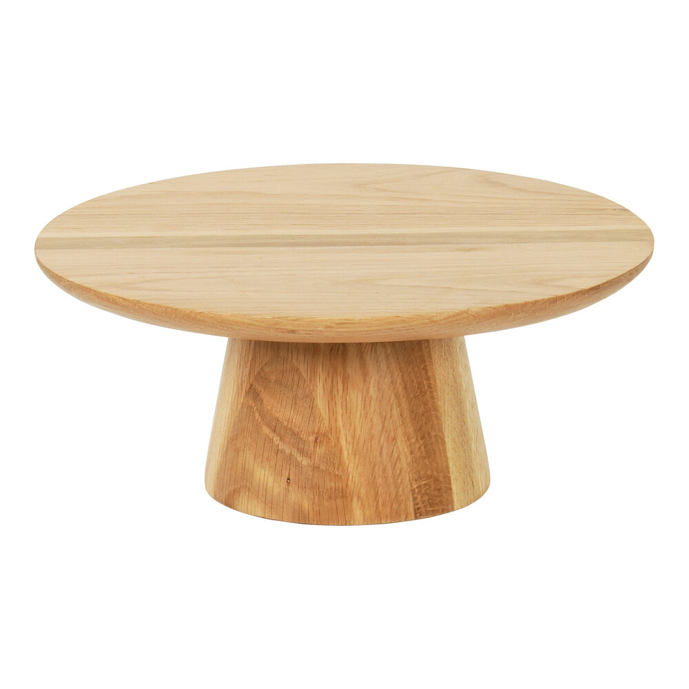 Cal-Mil Sydney 12" x 5" Round Oak Cake Stand 23151-125-21