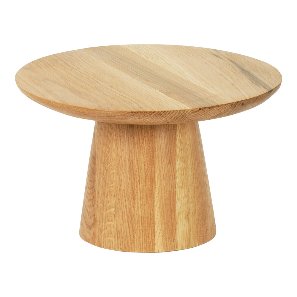 Cal-Mil Sydney 12" x 7 1/2" Round Oak Cake Stand 23151-127-21