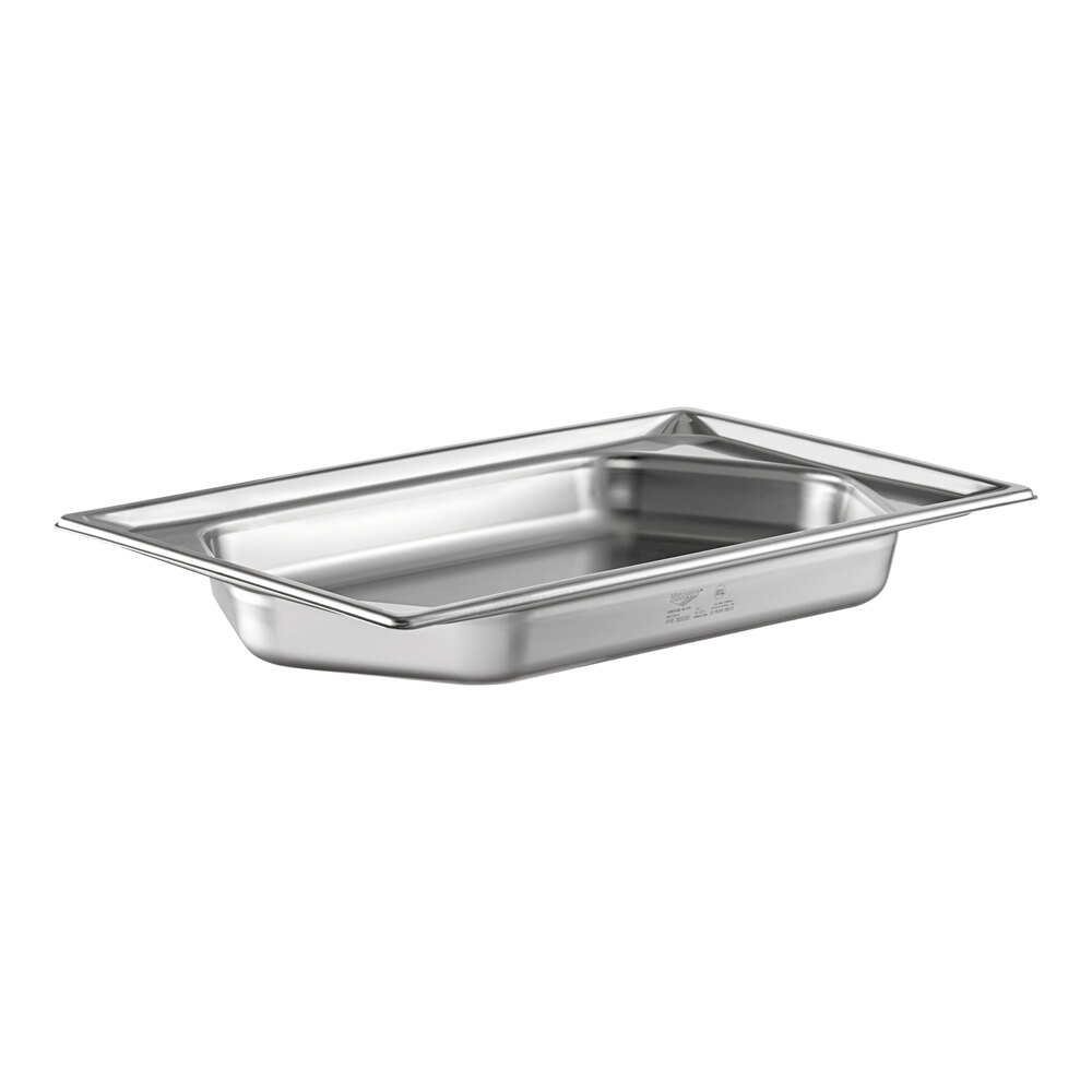 Vollrath 3101220 Super Pan® Full Size 2 1/2" Deep Super Shape Stainless Steel Hexagon Pan - 22 Gauge