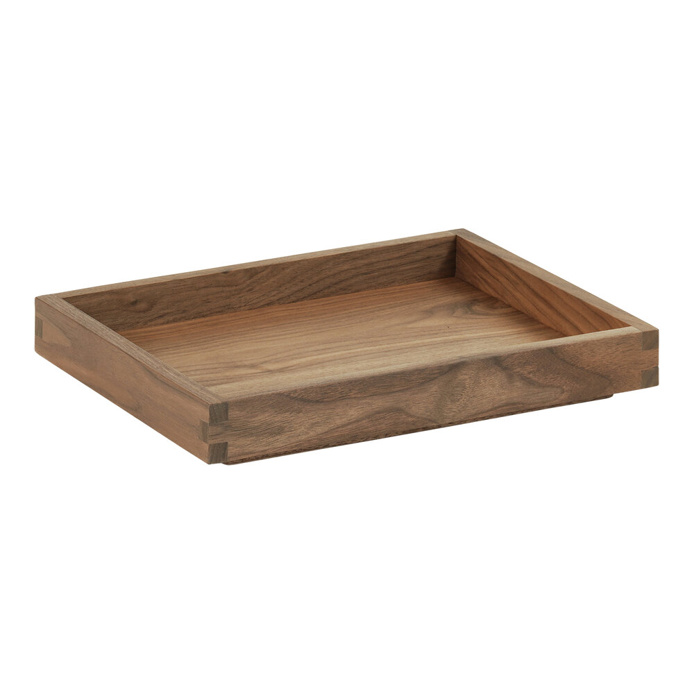 Cal-Mil Sydney 12" x 10" x 1 1/2" Walnut Display Box 23106-10121-78