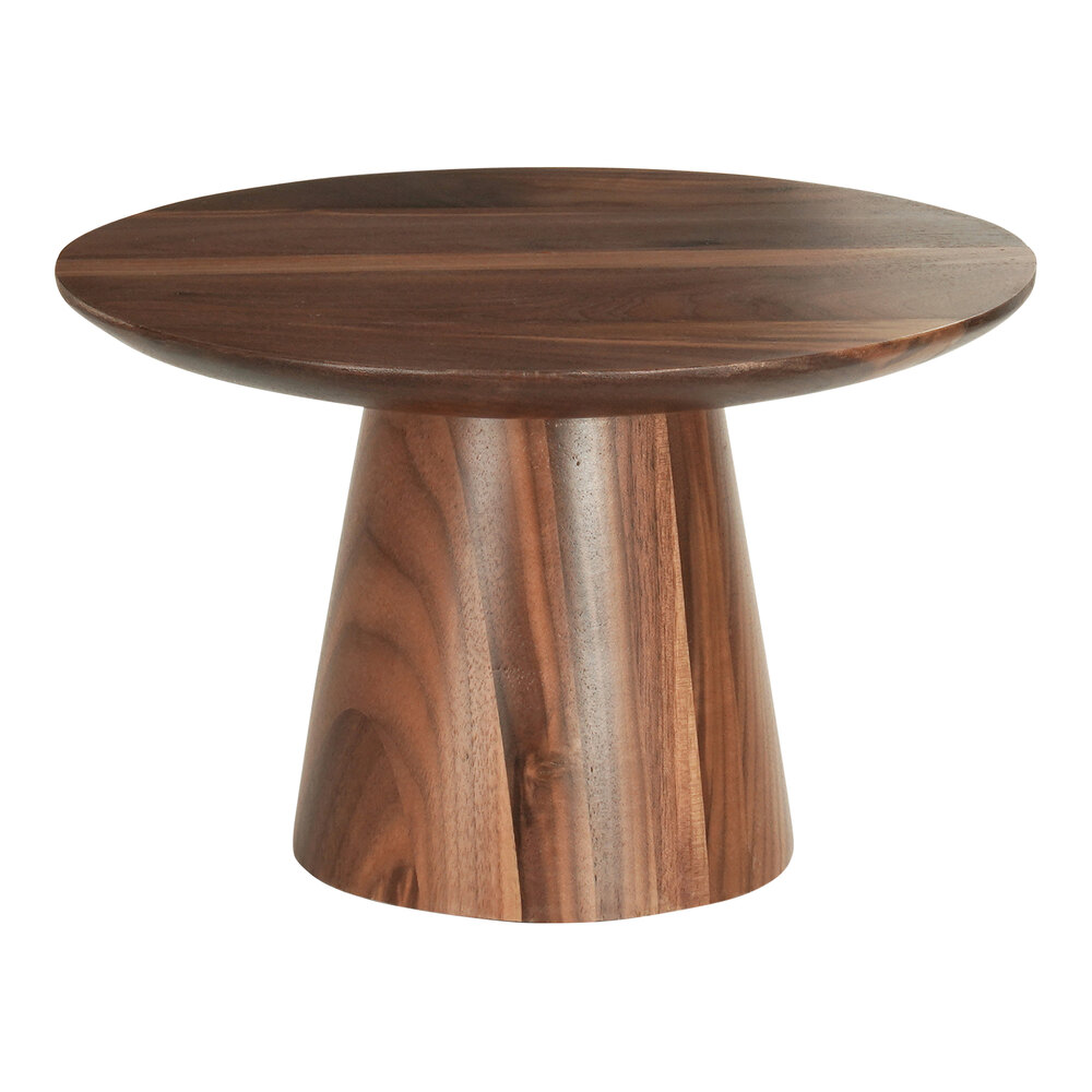Cal-Mil Sydney 12" x 7 1/2" Round Walnut Cake Stand 23151-127-78