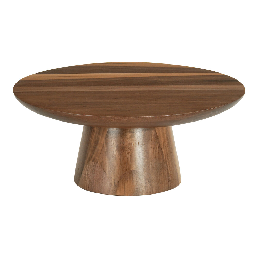 Cal-Mil Sydney 12" x 5" Round Walnut Cake Stand 23151-125-78