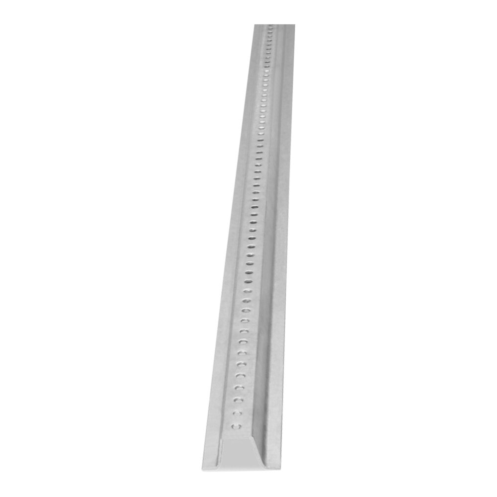 Lavex 6' 1.12 lb. Galvanized Steel U-Channel Post for Parking Lot Sign