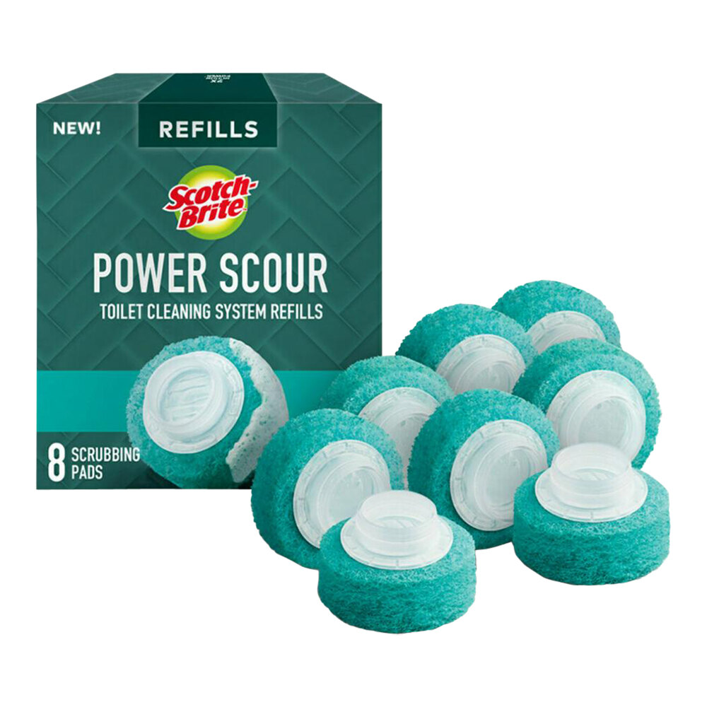 3M Scotch-Brite™ Power Scour 7100292313 Scrubbing Pad Refill for 70007082657 - 8/Pack