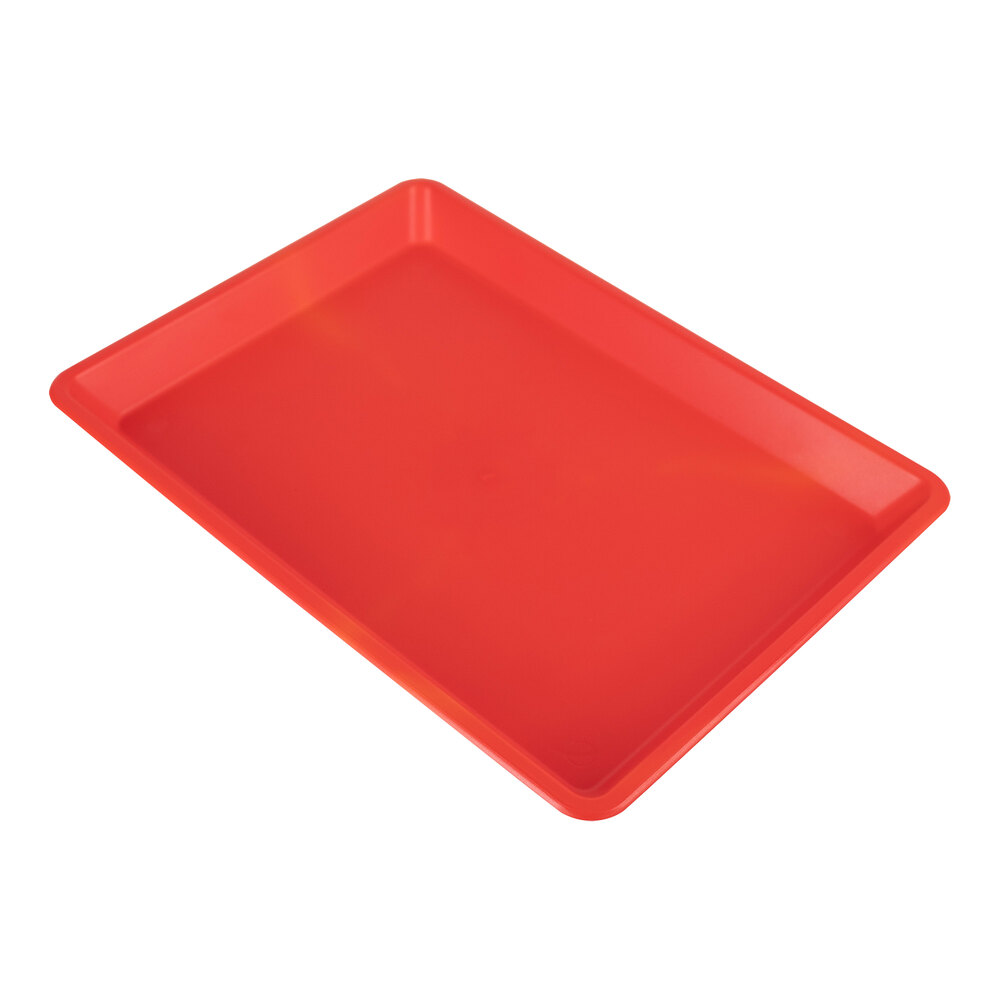 HS Inc. 1/8 Size Red Chile Plastic Sheet Tray HS1077RC - 24/Case