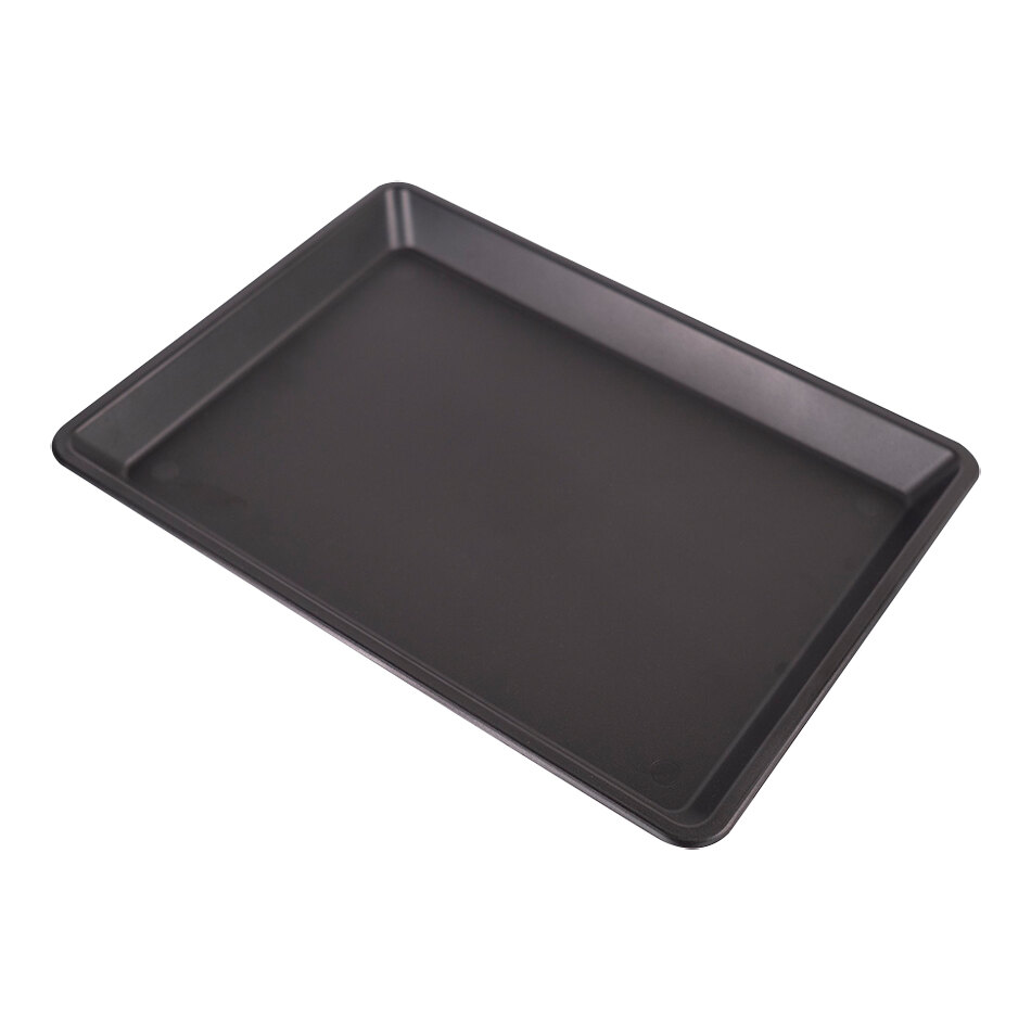 HS Inc. 1/4 Size Charcoal Plastic Sheet Tray HS1076CH - 12/Case