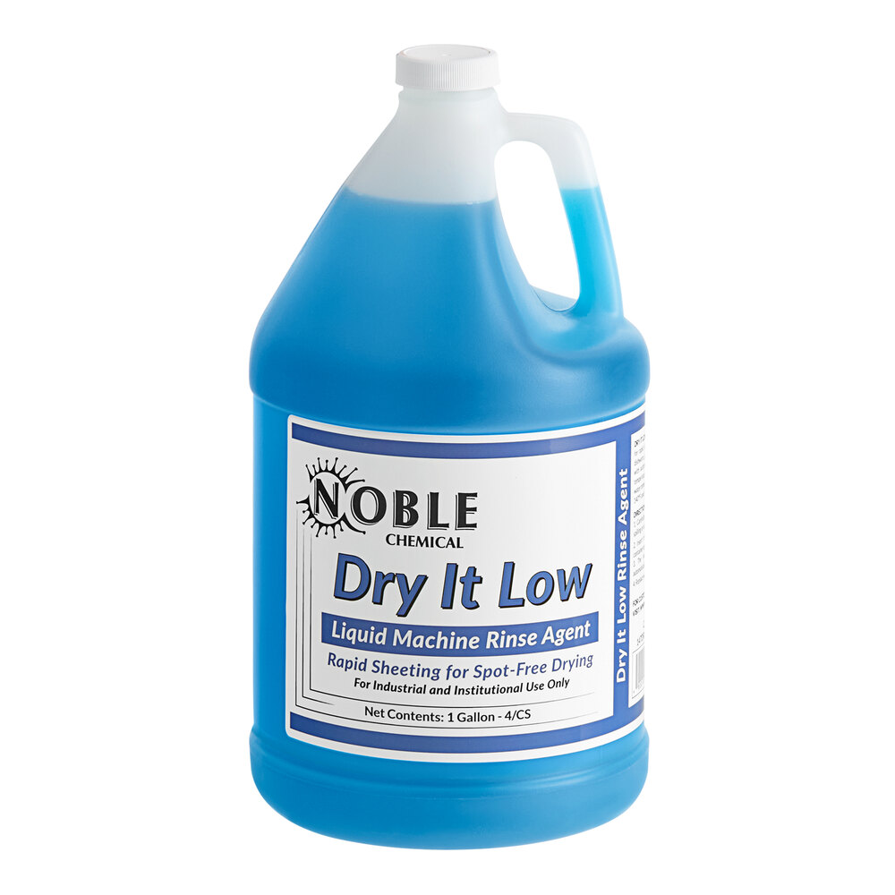 Noble 1 gallon / 128 oz. Dry It Concentrated Low Rinse Aid / Drying Agent for Low Temperature Dish Machines
