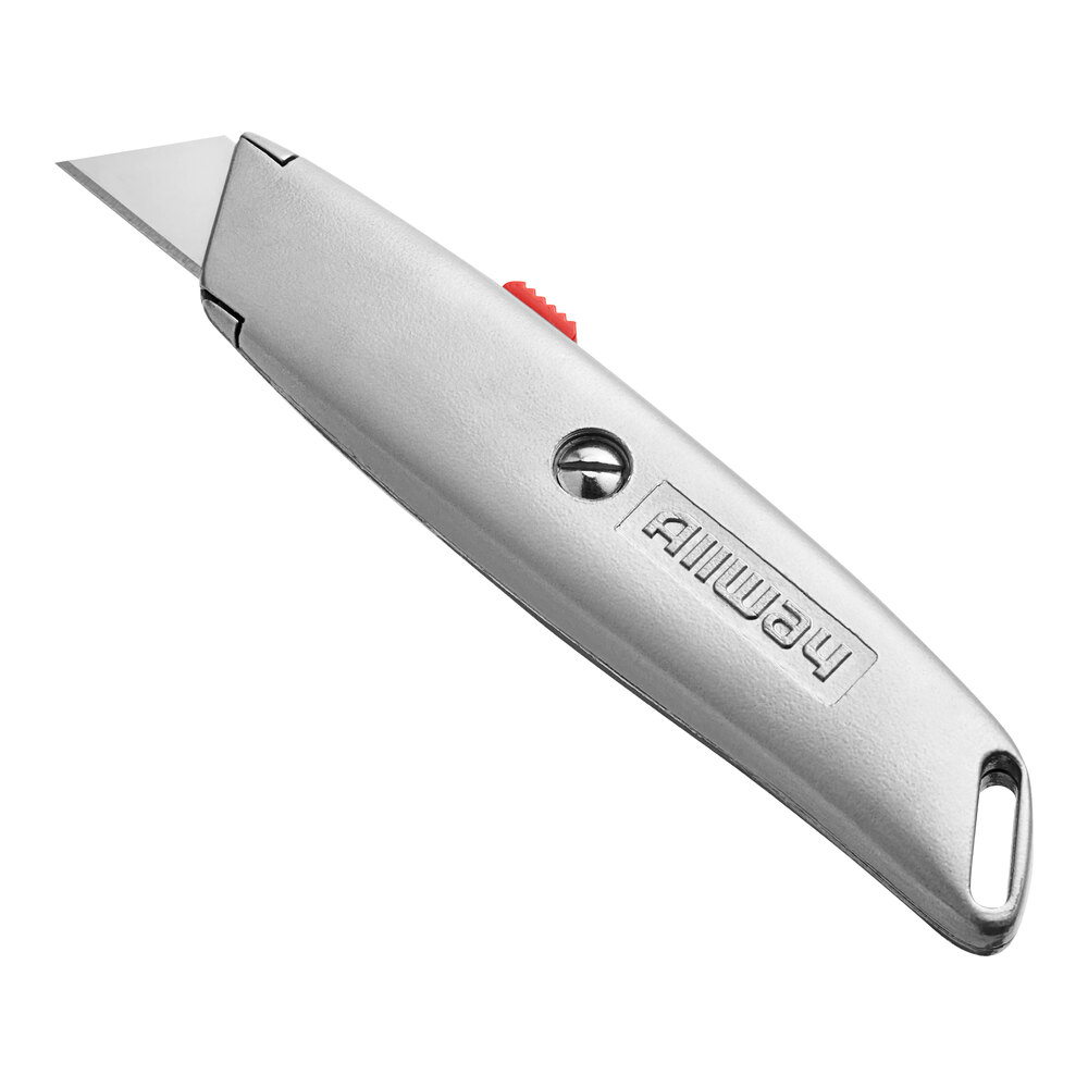 Allway Tools Retractable Utility Knife with 3 Blades RK4