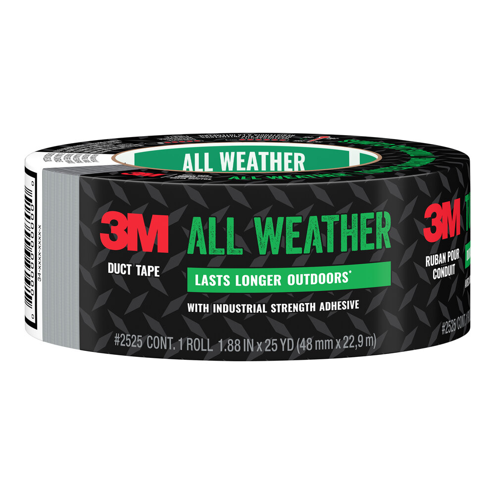 3M Scotch™ 1.88" x 25 Yards Gray All Weather Duct Tape 70009144935